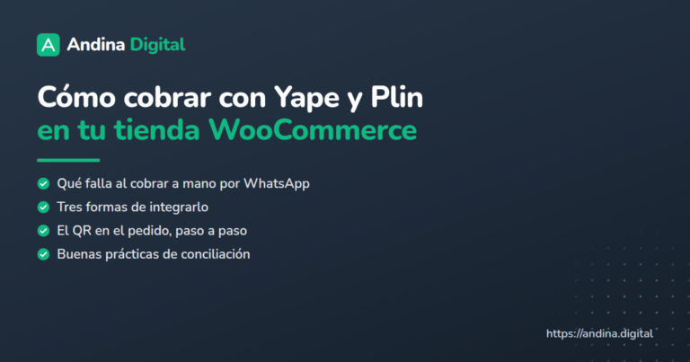 Cómo cobrar con Yape en WooCommerce y con Plin