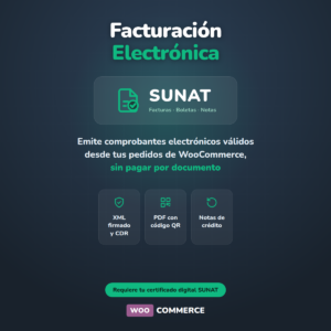 facturación electrónica sunat woocommerce